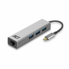ACT AC7055 USB-C 3.1 Hub 3 poorts Gigabit netwerkadapter