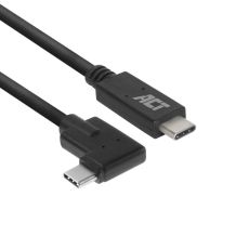 ACT AC7406 USB 3.2 aansluitkabel USB C - USB C male haaks 1m