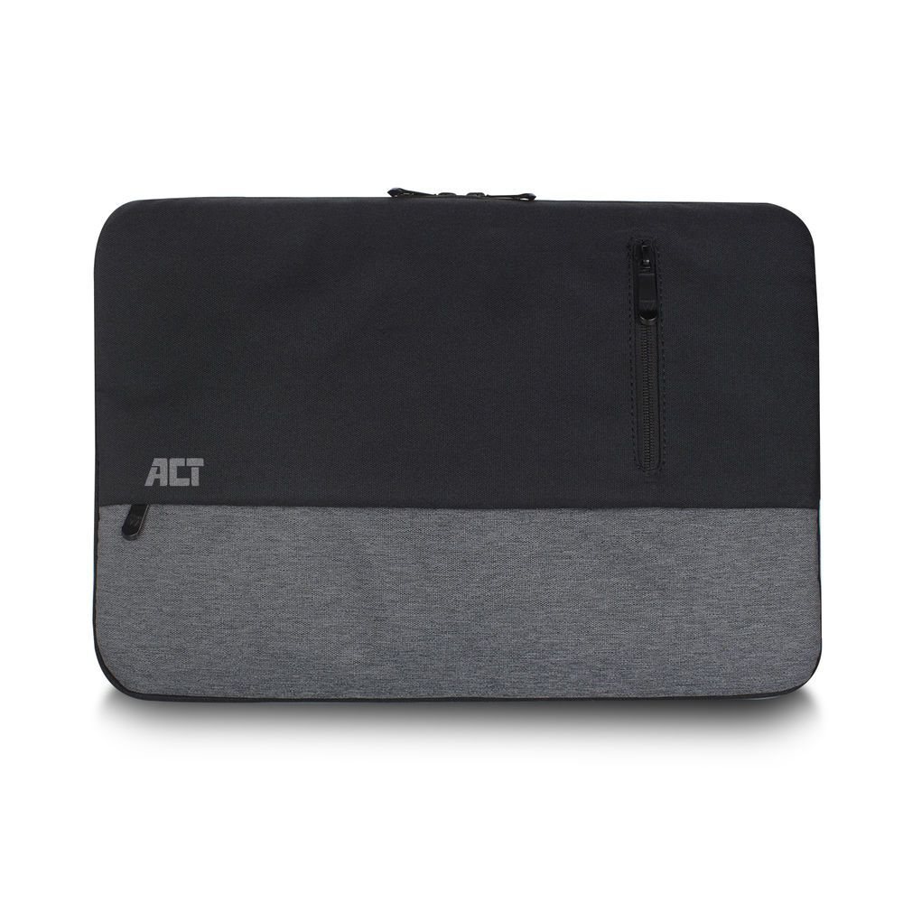 act ac8545 urban laptop sleeve 156 zwartgrijs