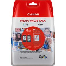 Canon PG-545XL BK / CL-546XL C serie incl. 50 vel fotopapier