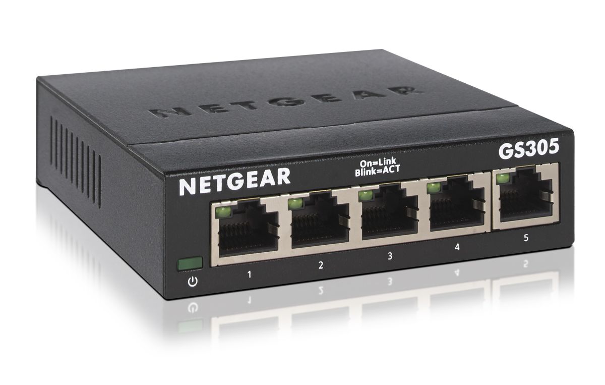 netgear gs305 gigabit switch 5 poorts